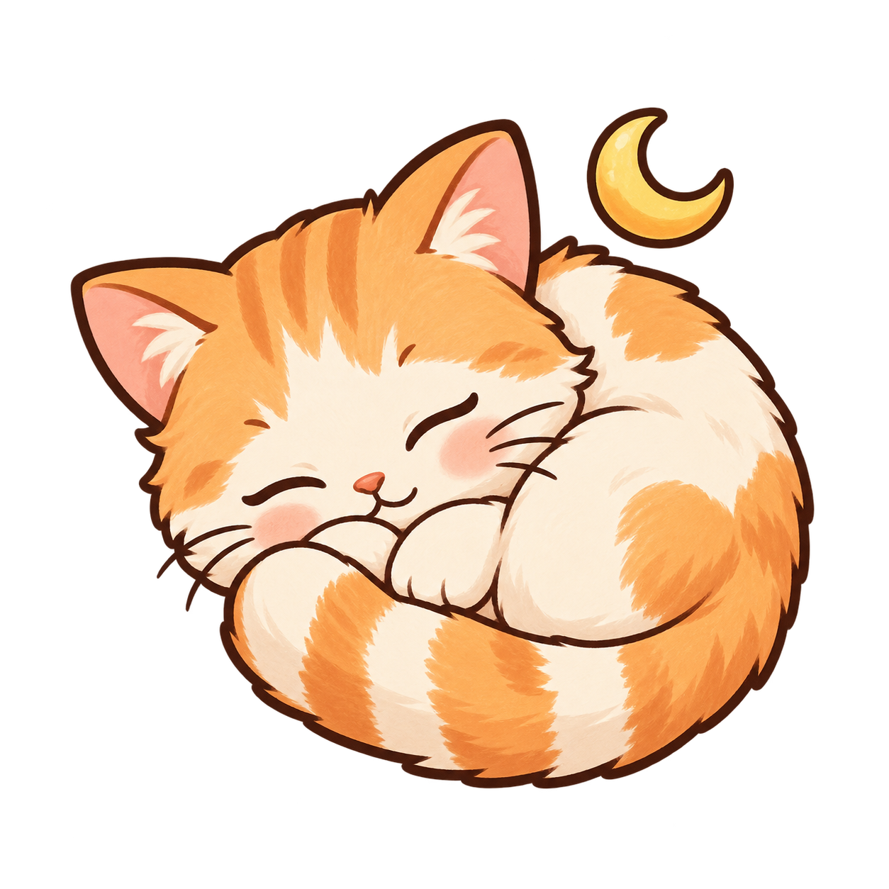 Cat sleeping peacefully
